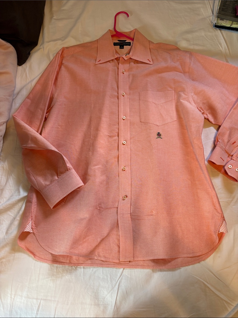 Tommy Hilfiger Classic Men's Pink Button-Down Shirt